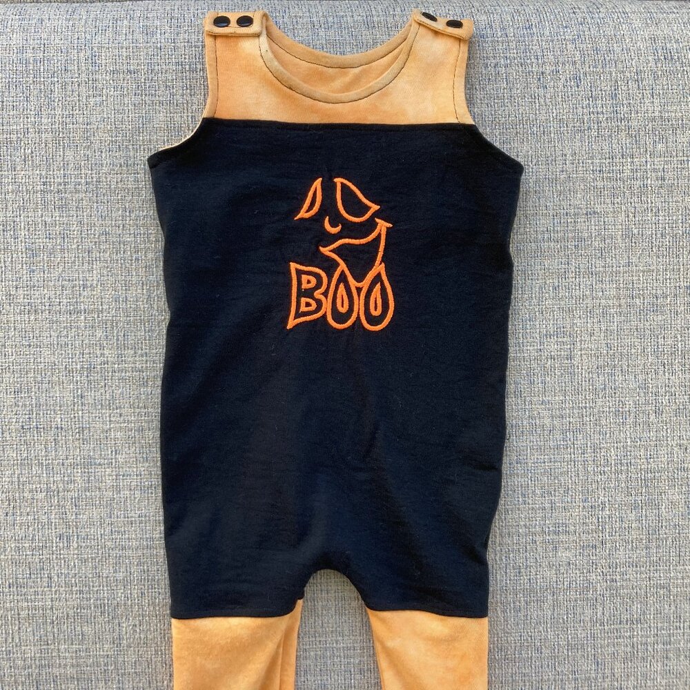 Halloween funny t-shirt baby romper handmade upcycled t shirt outfit 12 months